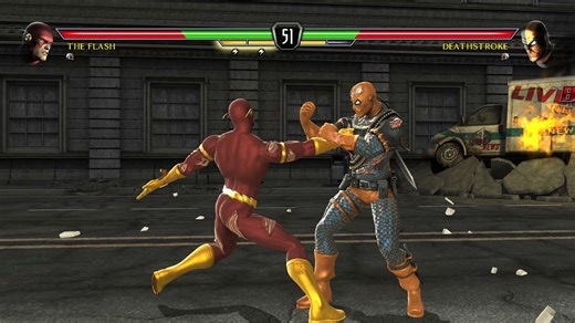 MK vs DC battles The Flash vs Deathstroke