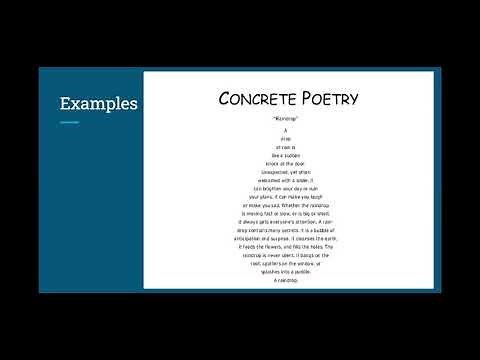 Concrete Poetry Examples