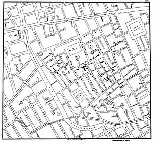 John Snow's Cholera Map on Broad Street