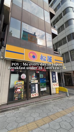 Authentic Japanese Breakfast at Matsuya