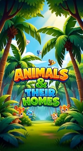 Animals & Their Homes 🏡🐾 | Fun Sing-Along for Kids #kidslearning #kidsrhymes #animalsounds