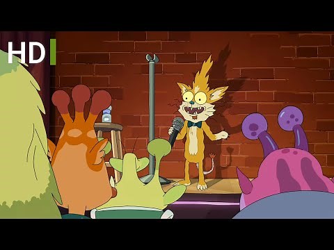 Squanchy Stand up comedian - Rick and Morty Season 5 (green portal)