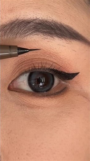 How to Draw Kitten-Like Eyeliner Easily | Beginner Friendly Eyeliner Tutorial #eyemakeup #eyeliner