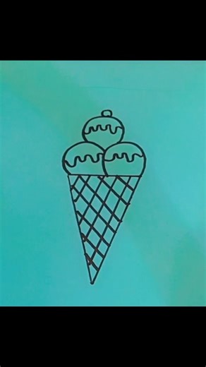 🔥 Cone Drawing Easy | Viral Geometry Shape Art ✏️🎨 | #Shorts