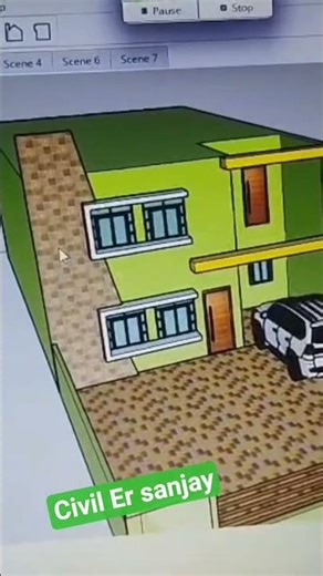 @Autocad software design 3D house and modeling plan#construction