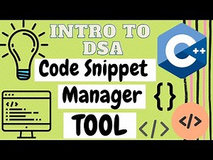 Code Snippet Manager in C++ | Organize and Store Code Snippets Efficiently [FULL TUTORIAL]