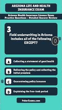 Arizona Health Insurance License Exam Practice Questions – Detailed Review
