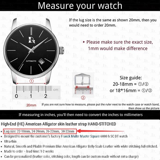 How To Measure Watch Lug Width | Drwatchstrap