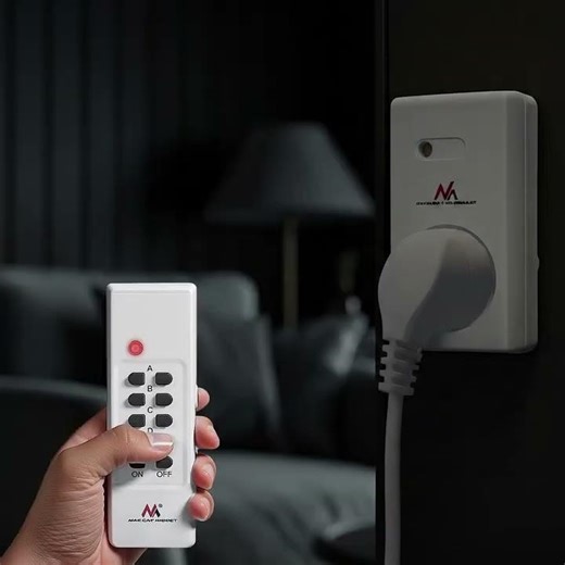 Maclean MCE15 Remote Control Switch Socket with batteries - EU plug Remote Control Switch Socket