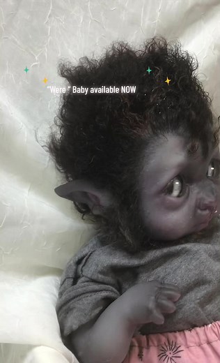 Silicone Werebaby Doll - Handmade Monster Collector Art
