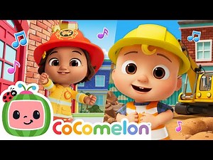 Dump Truck VS Fire Truck? Vehicle Dance MIX! | CoComelon Nursery Rhymes & Kids Songs | Dance Party
