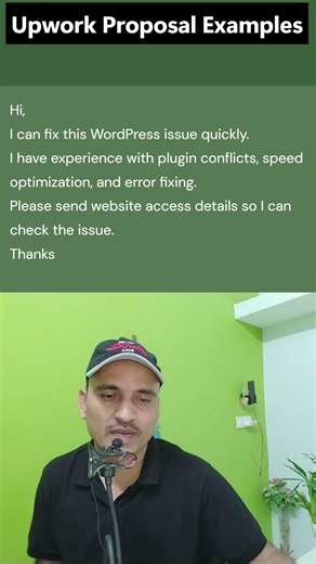 🚀 Upwork Proposal Templates Part 4 | WordPress Bug Fix