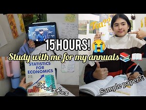Studying for finals as CBSE 11 grader 📚😱🔥15 Hours Study 📖