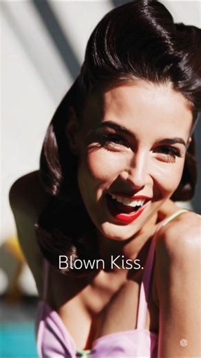 Pin-Up Promise | #Shorts #PinUp #Kiss #Vintage #Smile #Femininity