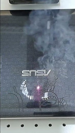 watch full video in videos/ Marking, etching on a laptop with fiber laser marking