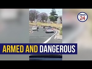 WATCH: New footage shows armed men flee after shooting on Joburg M1