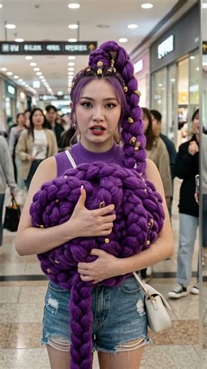 Guys, what do you think of my long hair? #rumi #mira #zoey #kpop #funny