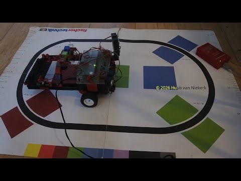 fischertechnik driving robot Mydfir episode 103: testing sonar, Python and more (free version)