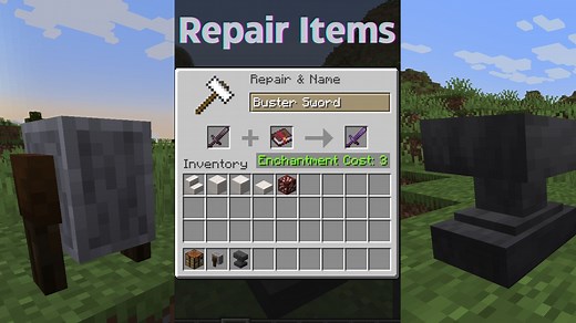 Guide to item repair in Minecraft: Crafting grid, anvil, Mending, and more