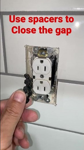 How to install outlets flush with a tiled surface, kitchen backsplash