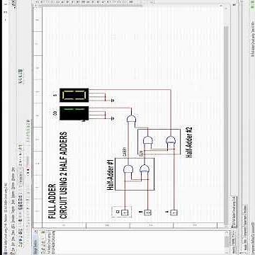 #shorts #short #nationalinstruments #multisim #simulation of #fulladder using 2 #halfadder #circuit