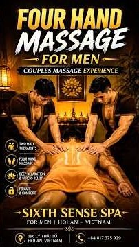 Four Hand Massage for Men | Hoi An #FourHandMassage #MassageForMen #MassageHoiAn #MaleTherapist