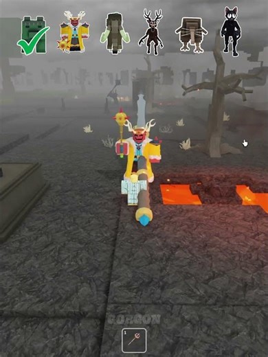 Admin Trident vs all mobs in 99 nights #99nightintheforest #roblox