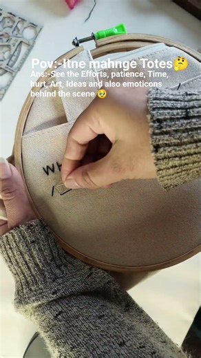 Tote bag Embroidery #handbroidery #trending #handmade #handbag #embroiderylover #totebag #ytviral