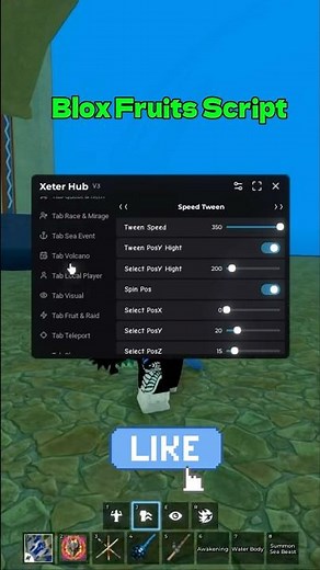 Blox Fruits Script GUI - Auto Farm, Auto Dengeon, Collect Gift, Fruit Sniper!