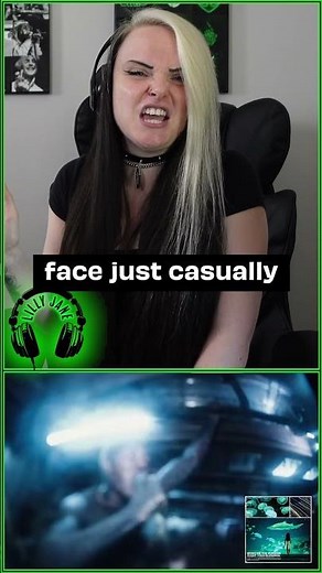 Her face is nervous 😬💀 - Lilly Jane reacts to Bring Me The Horizon "Dehumanized"