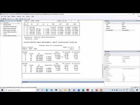 Performing time series regression Stata