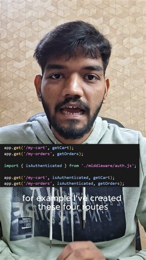 Express Without Middleware Is Dangerous #express#middleware#nodejs#backend#programming#codingshorts