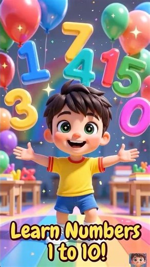 123 Numbers Song for Kids! Learn Counting 1 to 10 | Cocomelon Style Nursery Rhymes 🐶🌈