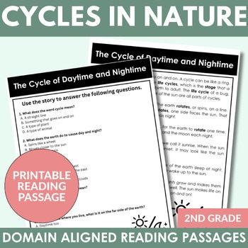 CKLA 2nd Edition | Cycles in Nature | Reading Passages and Comprehension