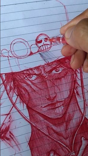How to Draw Ace from One Piece 😳🔥 | Insane Anime Art Tutorial #shorts