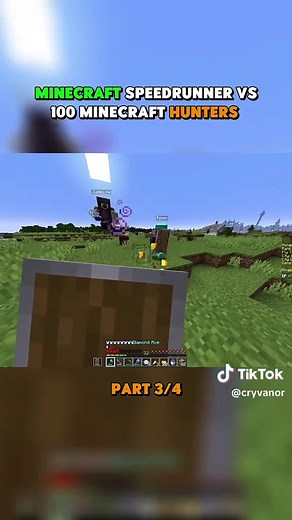 Minecraft Speedrunner VS 100 Minecraft Hunters I Part 3 I #Minecraft #minecrafter #Gaming #yt #dream