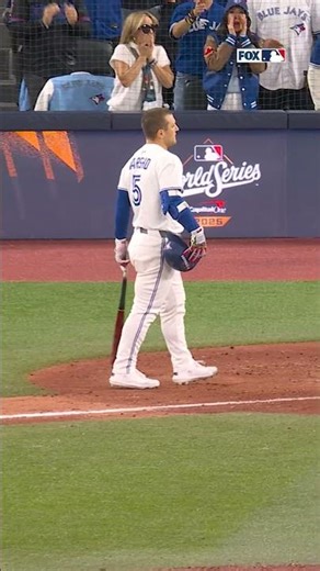 Snell hits Varsho up HIGH 😳 #varsho #snell #bluejays #worldseries