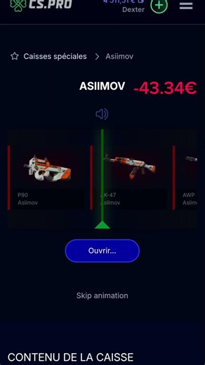 Opening AK-47 Asimov cs2 #cs2