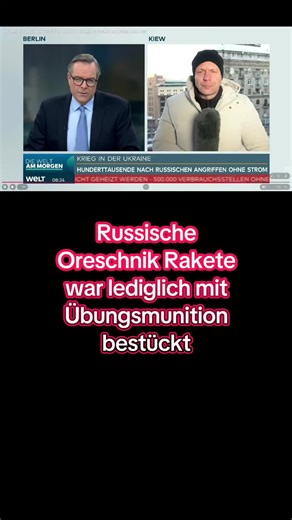 Oreschnik Rocket in Ukraine: Practice Munition Details