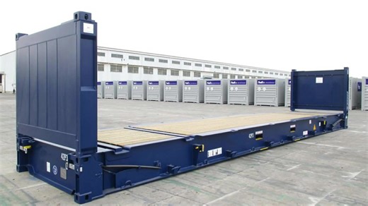 Collapsible End Heavy Duty 40' Flatrack Ocean Shipping 40ft 40 40 Foot Flat Rack Flatrack Container for Sale