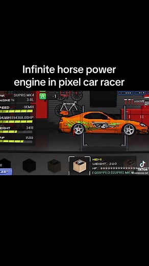 #pixelcarracer #pixelcarracing #mod #glitch pixel car racer modded engine parts to make the fastest car in pixel car racer with mods