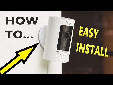 Mount Ring Camera on a wall (Best Way) 4K