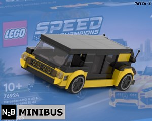 LEGO MOC-200301 76924-2 Minibus (Speed Champions 2024)