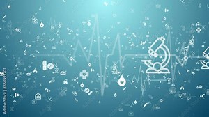Healthcare Medical Animated Background Science Data