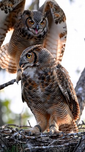 52K views · 2.8K reactions | Cuddly Owlets: Baby owls snuggle closely for warmth and safety, often resting in adorable fluffy piles. | Go Wise Owl | Facebook