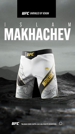 Ready for the fight? 🥋Created to showcase the strength and technique of @islam_makhachev , this UFC custom fight shorts made by Venum and designed by the Lightweight UFC Champion Islam Makhachev combine performance and style. Perfect for fans and athletes ready to dominate the octagon! 💥 | Venum