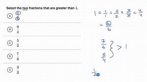 Relating fractions to 1