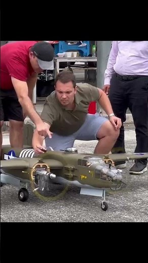 Engine Tuning - Seagull B-25 Mitchell Bomber #warbird #rcwarbird #rc #rcplane #rcpilot