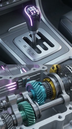 How a Manual Car Transmission Works in 3D