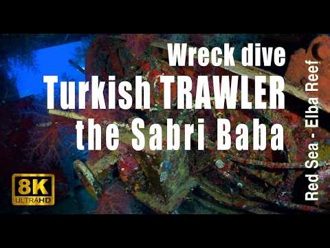 8k - Exploring Sabri Baba Wreck: Red Sea Dive at Elba Reef, Egypt